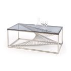 Infinity dohányzóasztal – füst üveg / ezüst