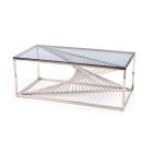 Infinity dohányzóasztal – füst üveg / ezüst