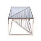 Infinity dohányzóasztal – füst üveg / ezüst