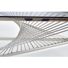 Infinity dohányzóasztal – füst üveg / ezüst