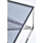 Infinity dohányzóasztal – füst üveg / ezüst