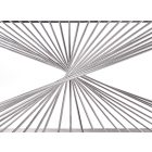 Infinity dohányzóasztal – füst üveg / ezüst