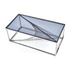 Infinity dohányzóasztal – füst üveg / ezüst