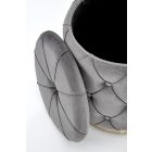 Polly tárolós puff szett (2 db) – szürke / arany