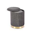 Monty tárolós puff szett (2 db) – szürke / arany