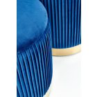 Monty tárolós puff szett (2 db) – sötétkék / arany