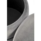 MINTY puff tároló funkcióval, szín: szürke/arany