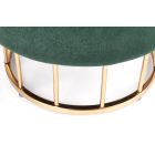 Minty tárolós puff – sötétzöld / arany