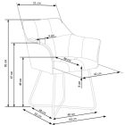 K377 szék – szürke