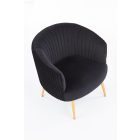 Crown pihenőfotel – fekete / arany