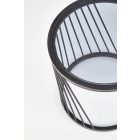 Antilla dohányzóasztal (2 db-os szett) – füst üveg / fekete