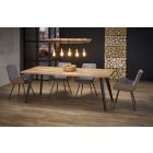 Dickson bővíthető étkezőasztal – natúr tölgy / fekete