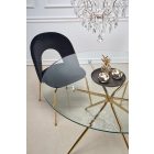 Rondo kerek étkezőasztal – átlátszó / arany