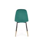 K379 szék – sötétzöld / arany