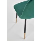 K379 szék – sötétzöld / arany