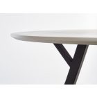 Balrog kerek étkezőasztal – világosszürke / fekete