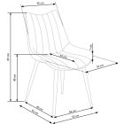 K388 szék, szín: szürke