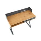 B43 polcos íróasztal – arany tölgy / fekete