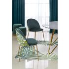 Bonello kerek étkezőasztal – szürke márvány / arany