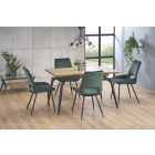 Cambell bővíthető étkezőasztal – natúr tölgy / fekete