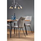 Cambell bővíthető étkezőasztal – natúr tölgy / fekete