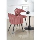 Ambrosio kerek étkezőasztal – fehér márvány / fekete