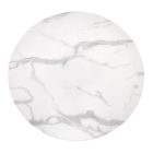 Ambrosio kerek étkezőasztal – fehér márvány / fekete