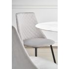 Ambrosio kerek étkezőasztal – fehér márvány / fekete