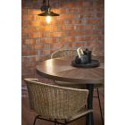 Carmelo kerek étkezőasztal – dió / fekete