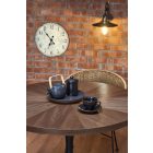 Carmelo kerek étkezőasztal – dió / fekete