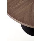 Carmelo kerek étkezőasztal – dió / fekete