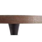 Carmelo kerek étkezőasztal – dió / fekete