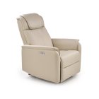 Paradise elektromosan dönthető pihenőfotel, hinta funkcióval – krém