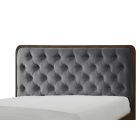 Cassidy 160 ágy – szürke / dió