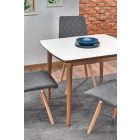 Barret bővíthető étkezőasztal – fehér / lefkas tölgy