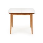 Barret bővíthető étkezőasztal – fehér / lefkas tölgy