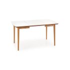 Barret bővíthető étkezőasztal – fehér / lefkas tölgy