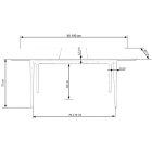 Barret bővíthető étkezőasztal – fehér / lefkas tölgy