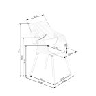 K396 szék, szín: dió/fekete