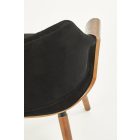 K396 szék, szín: dió/fekete