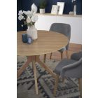 Nicolas kerek étkezőasztal – natúr tölgy