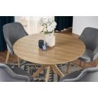 Nicolas kerek étkezőasztal – natúr tölgy