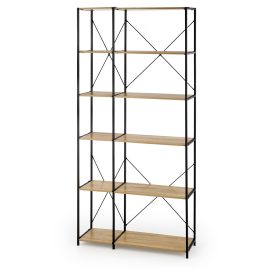 REG19 könyvespolc – sonoma tölgy / fekete