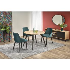   Ruben bővíthető étkezőasztal – artisan tölgy / fekete