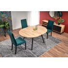 Ruben bővíthető étkezőasztal – artisan tölgy / fekete