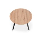 Ruben bővíthető étkezőasztal – artisan tölgy / fekete