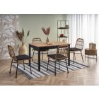 Greg bővíthető étkezőasztal – wotan tölgy / fekete