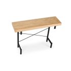 Inferno étkezőasztal – natúr tölgy / fekete