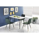 Marco étkezőasztal – fehér márvány / fekete