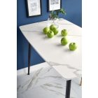 Marco étkezőasztal – fehér márvány / fekete